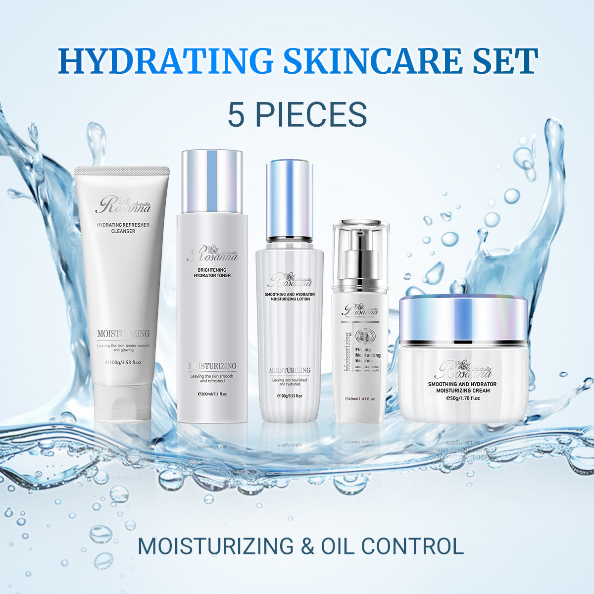 Larosanna Hydrating Skincare Set -5 Pieces