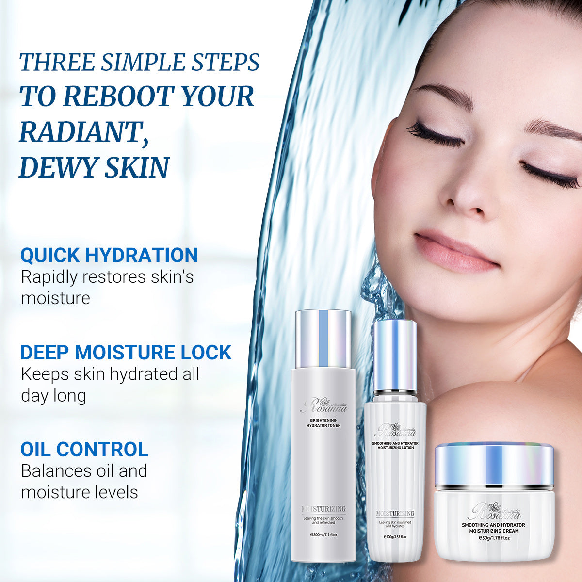 Larosanna Hydrating Skincare Set -5 Pieces