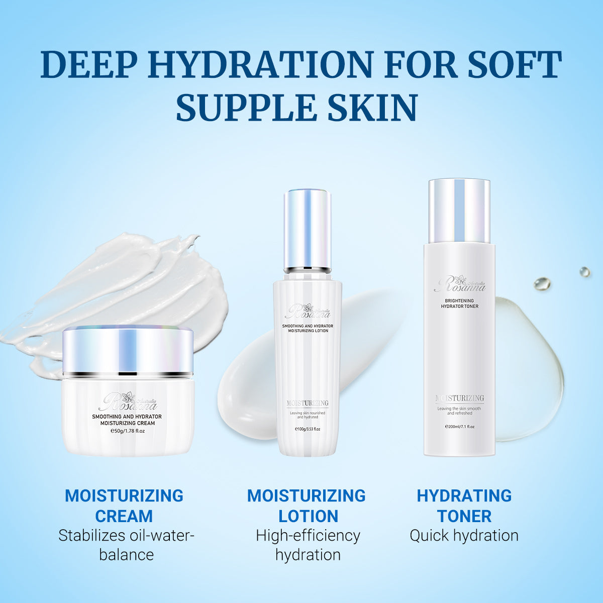 Larosanna Hydrating Skincare Set -5 Pieces
